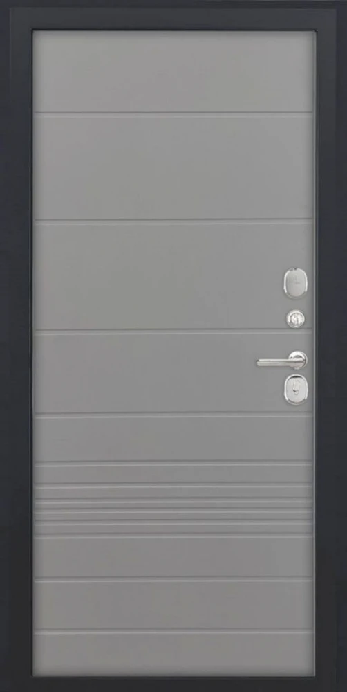 Входная дверь ДвериПРО L-Термо серебро ФЛ-700 (10мм, ясень грей) DPRO201090 внутренняя сторона